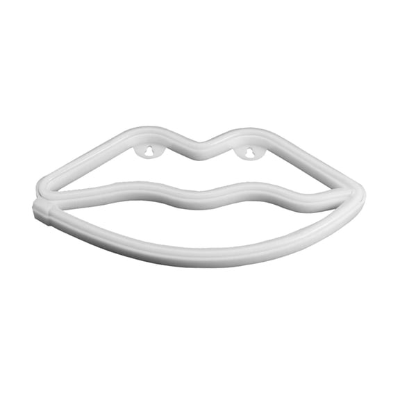 LED Neon Sign Night Light Battery USB Powered Lip Shape Wall Lamp Decorative for Bedroom Party Bar Wedding Home Decor Pink