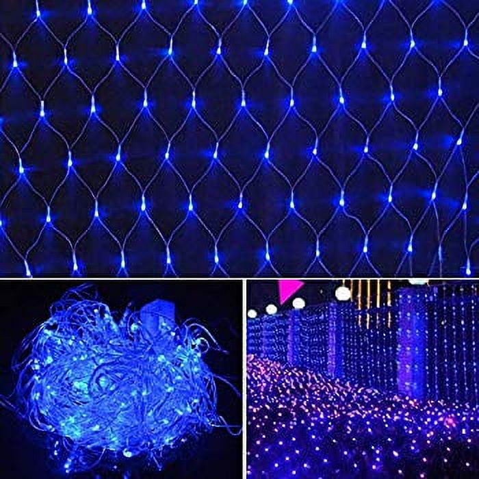LED Net Light Blue Mesh TreeWrap String Lights 200LEDs Fairy Lights