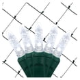 thumbnail image 1 of LED Net Lights 100 Count Cool White, 4x6 ft Green Wire, Indoor Outdoor Christmas Decorations for Hedges & Bushes - Steady On, 1 of 7