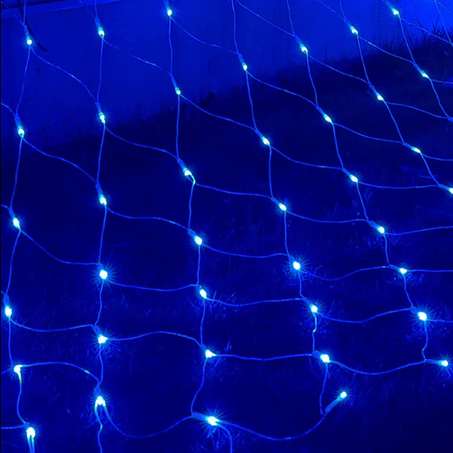 LED Net Mesh String Fairy Lights 200 LEDs, 6.56 Ft x 9.84 Ft,8 Modes, Outdoor Transparency ...