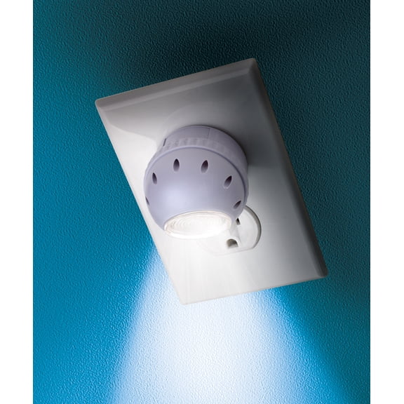 LED Night Light 2 Piece Set 360 Degree Rotating Head with Light Sensor