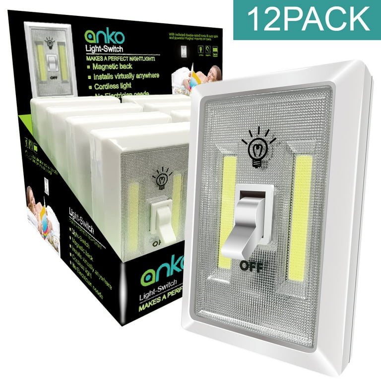 Magnetic light switch top