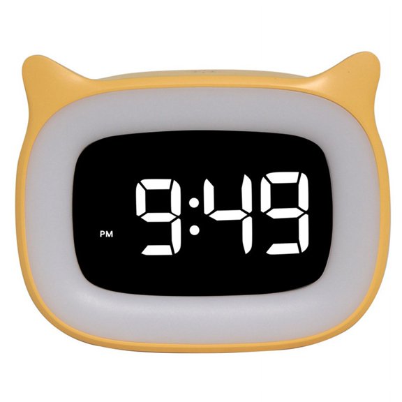 LED Night Light Alarm Clock, Desktop Functional Electronic Clock, Bedroom Atmosphere Night Light Clock,