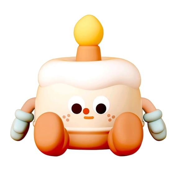 LED Night Light Creative Cartoon Birthday Cake Small Night Light Bedside