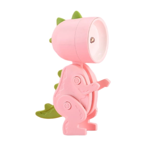 LED Night Light Cute Animal Desk Lamp with Adjustable Head Battery Operated for Room Bedside(A)