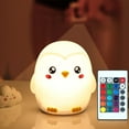 thumbnail image 1 of LED Night Light Cute Cartoon Penguin Silicone Touch Sensor Lamp For Kid with Remote Mini Cute Tabletop Lamp Creative Bedroom Decor Lamp, 1 of 13