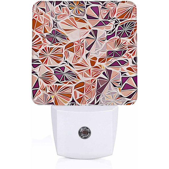 LED Night Light,Digital Geometric Illustration LED Night Light Plug