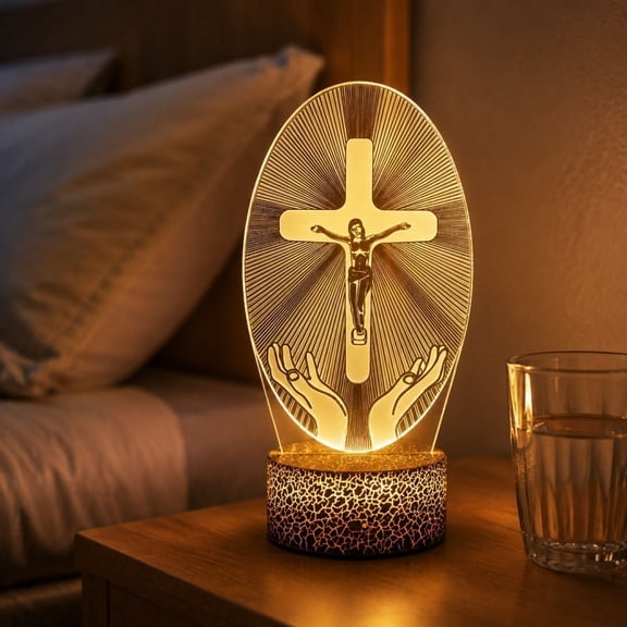 LED Night Light For Decoration Lights Blessed Mary Lamp