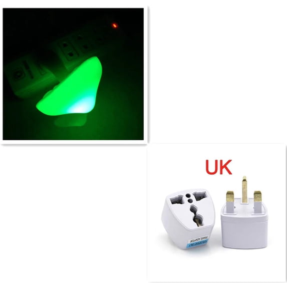 LED Night Light Mushroom Wall Socket Lamp EU US Plug Warm White Light-control Sensor Bedroom Light Home Decoration