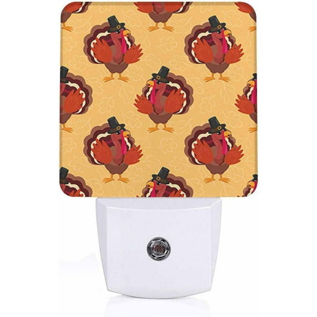 LED Night Light Plug into Wall with Dusk to Dawn Light Sensor White