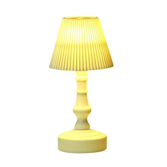 LED Night Light Street Lamp Scene Decor Mini Table Lamp with Soft Warm Glow for Bedroom Desktop