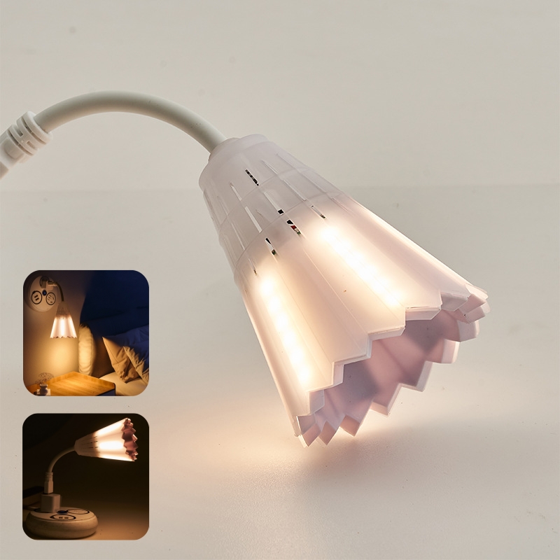 LED Night Light with Dusk to Dawn Sensor with 360 Rotation Gooseneck