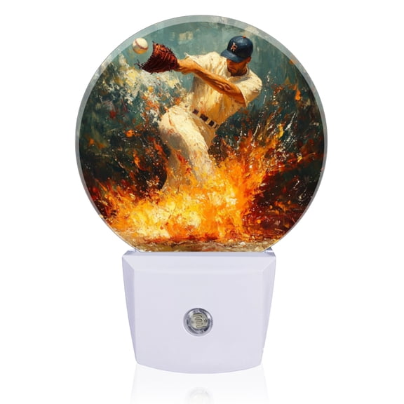 Light Sensor of LED Night Light, Action - Packed Catching Moment Night Light Plug Into Wall for Kids Room, Bedroom, Bathroom, Kitchen