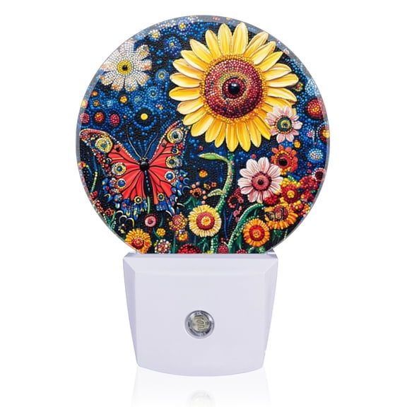 Light Sensor of LED Night Light, Stunning Color - Dot Garden Night Light Plug Into Wall for Kids Room, Bedroom, Bathroom, Kitchen