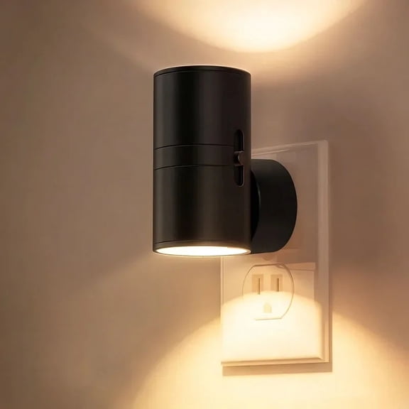 LED Night Lights Plug Into Wall with Light Sensor Night Lamps Adjustable Brightness for Bathroom Hallway Bedroom Stairway
