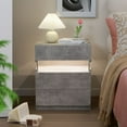 thumbnail image 1 of LED Nightstand LED Bedside Tables with 3 Drawers Night Stand for Bedroom LED End Side Tables for Bedroom Living Room, 1 of 7