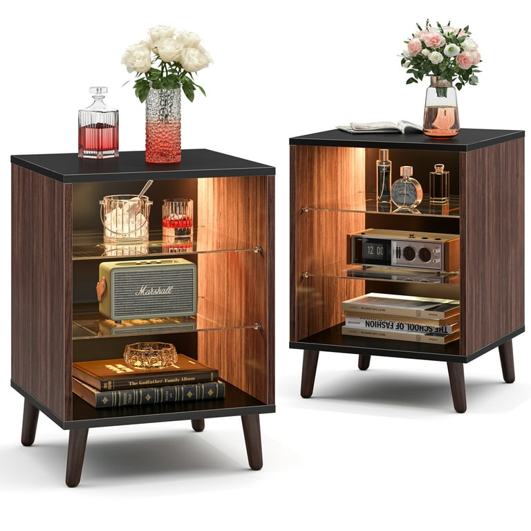 Walnut outlet color nightstand