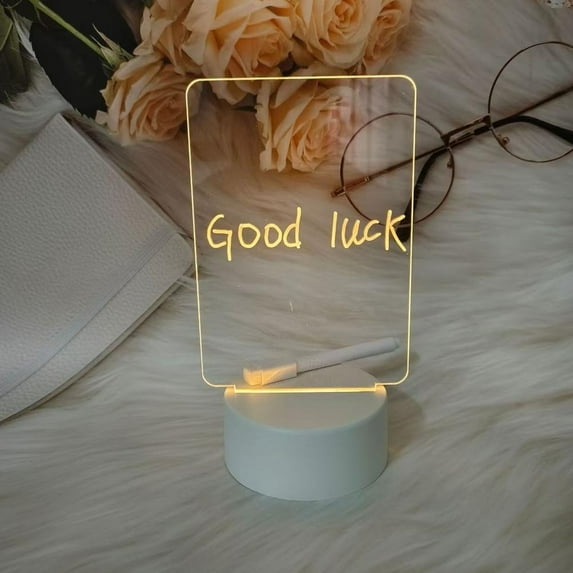 LED Note Board With Night Light And 1 Pen For Kids Drawing And Board Message Ideal For Kids To Express Their Creativity