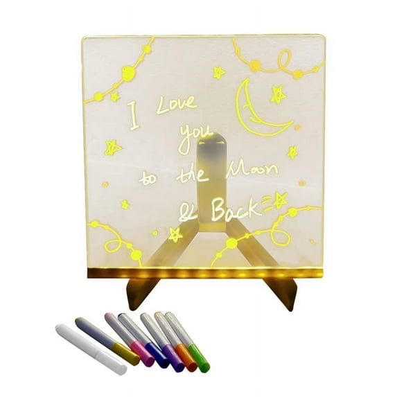 LED Notepad with Colors, Illuminated Acrylic Notepad with Colors, Notepad with Adj G4117