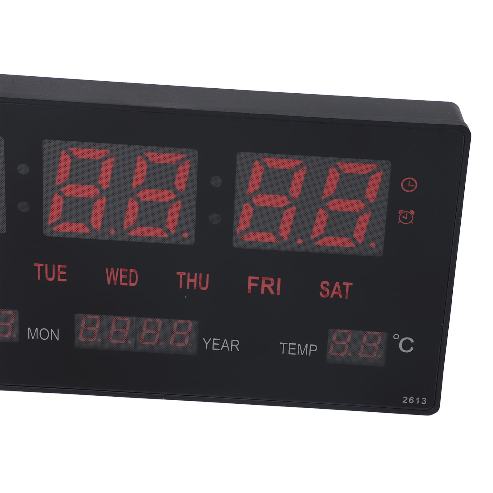 LED Number Display Clock With Weekday Temperature, Modern Design For ...