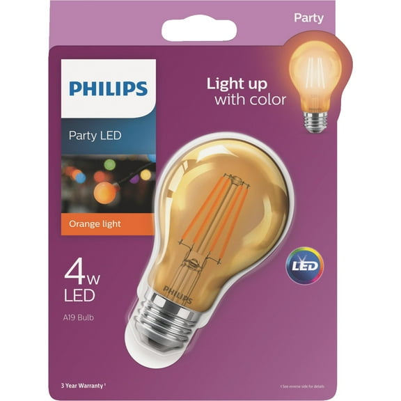 LED ORANGE PARTY BULB