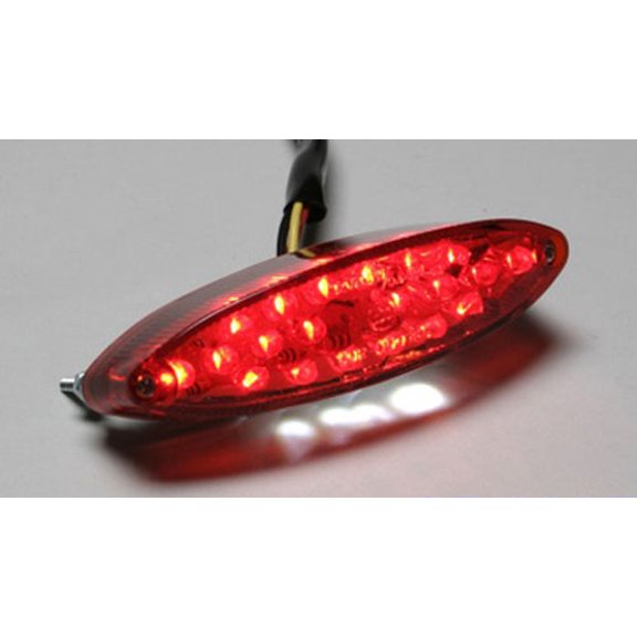 K & S Technologies 25-6605 Led Oval Stoplamp, Red Lens (20 Leds + 5 Leds For License Plat