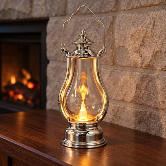 LED Oil Lamp, Retro Kerosene Style Flameless Candle Lantern, Portable ...