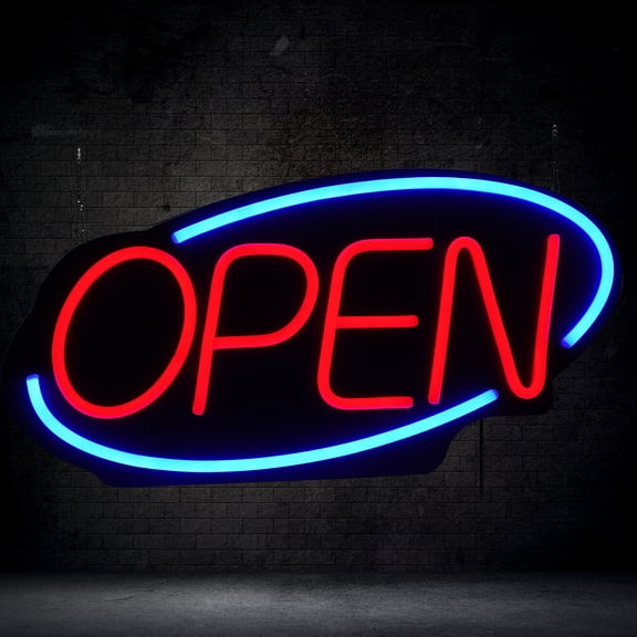 24" inch LED Open Sign Neon Bright 24*12in 110V 30W for Restaurant Bar Club Shop Store Business