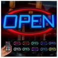 thumbnail image 1 of LED Open Sign for Business, Bright Lighted Neon Sign Ultra Bright RGB Hanging Flashing Display for Shop, Restaurant, Bar, Storefront, 1 of 8