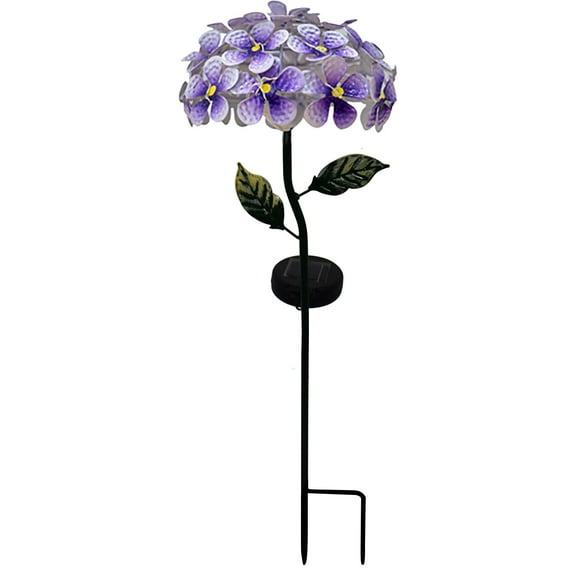 LED Outdoor Garden Simulation Flower, Lawn Light Plug-in Landscape Light, Solar Powered Garden Stake