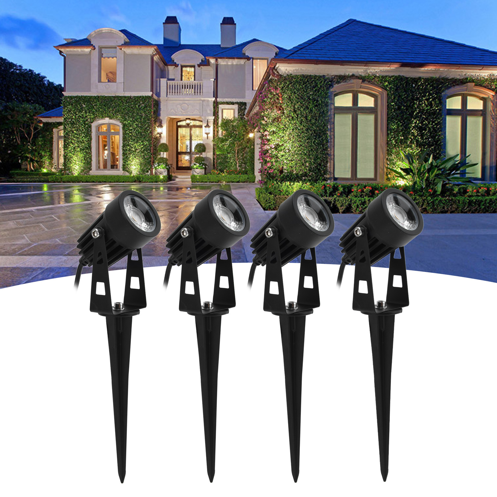 LED Outdoor Landscape Lights, IP65 Waterproof Outdoor Landscape LED