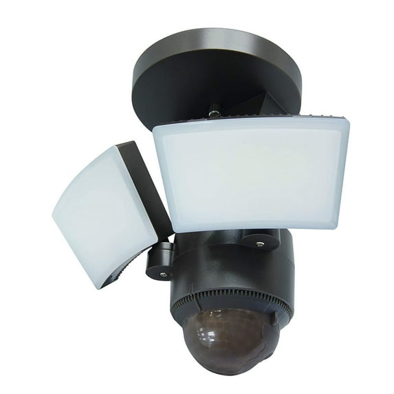 IQ America LED Outdoor Motion Sensor Security Floodlight, 1100 Lumens, 180° Detection