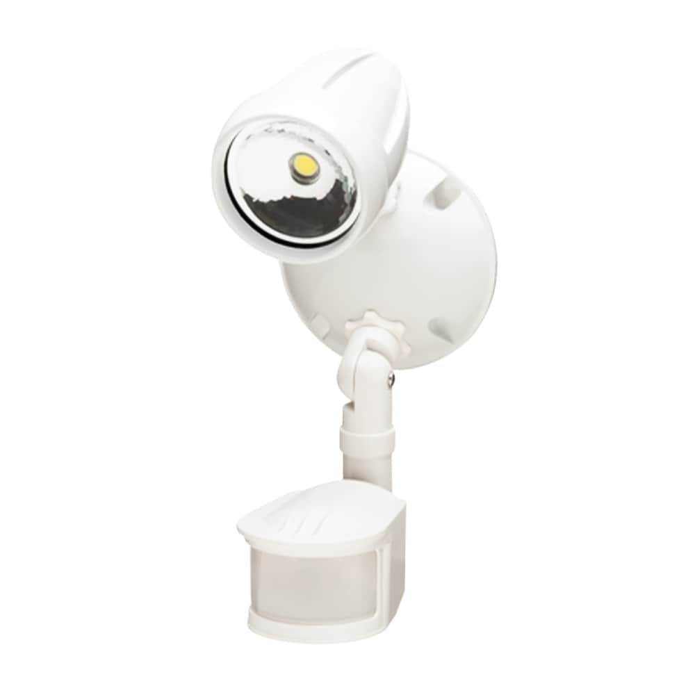 White LED Motion Sensor Outdoor Security Light with Integrated LEDs