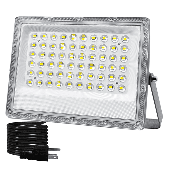 LED Outdoor Spotlight, 50 W, IP66 Waterproof, Super Bright LED Spotlight, 4916 lm, Outdoor Spotlight, LED Window Launcher, 6500 K Cool White Floodlight, LED Spotlight for Driveway, Backyard