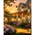 thumbnail image 1 of BeatiNeon 50ft ST38 Outdoor String Lights, 25 Bulb Shatterproof Patio Lights with IP65 Waterproof, Connectable Up to 34 Sets, 2700K Warm White for Porch, Yard, ETL Listed, 1 of 8