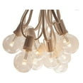 thumbnail image 1 of LED Outdoor String Lights 50ft G40 Globe - White Wire, Clear Bulbs - Patio Deck Decor, 1 of 7