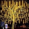 thumbnail image 1 of LED Outdoor String Solar, Rain Lights,Meteor Lights,Meteor rain Lights 30cm 10 Tube Solar rain Lights with for Christmas Parties Wedding Christmas Tree, 1 of 7