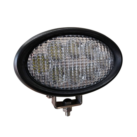 LED Oval Handrail Light 24W 2450 Lumens Flood Swivel Mount 12-24V Compatible with Challenger Combines Tractors AGCO Chem Sprayers JCB Backhoes Skid Steers 505081D1 700/G6320