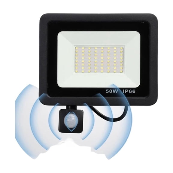 LED PIR Motion Sensor Floodlight Outdoor Wall Light 50W 30W 20W 10W IP66 Waterproof LED Reflector LED Spotlight For Garden