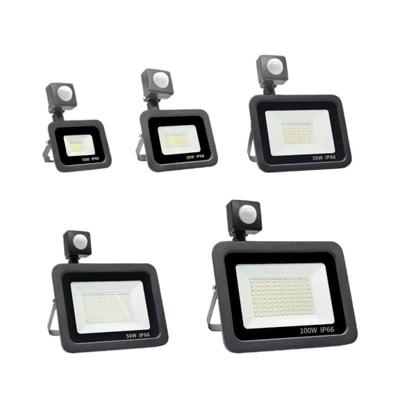 LED PIR motion sensor LED Flood Light Outdoor Led Spotlight LED Projector 220 100W 50W 30W 20W 10W Outdoor lamp motion detector