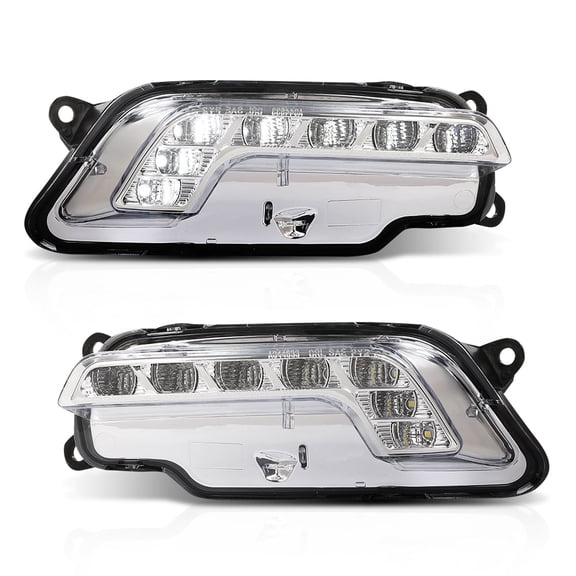 LED Pair Fog Lights Daytime Running Lamps Fit for Benz W212 E250 E350 E550 2010-2016 LH Driver & RH Passenger Side 2PCS, 2128200756, 2128200856