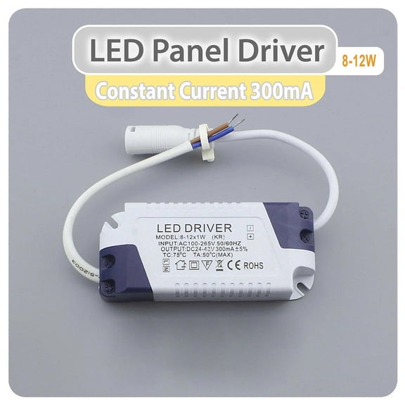 LED Panel Driver 300mA Constant Current 3W 6W 12W 18W 24W DC LED Power Supply