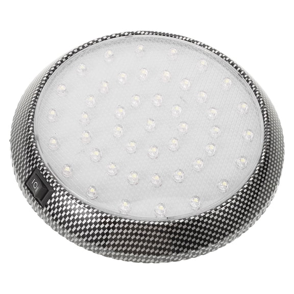 Alasum Car LED Panel Dome Light Black with Convenient Switch and Easy Installation