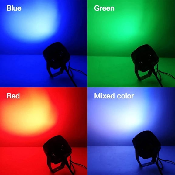 LED Par Stage Light 30W COB Wash Lights RGB 3in1 with Remote and DMX Control DJ Lights Sound Activated Uplighting for Wedding,Party, Stage Show,Club,Karaoke - 2 Pack