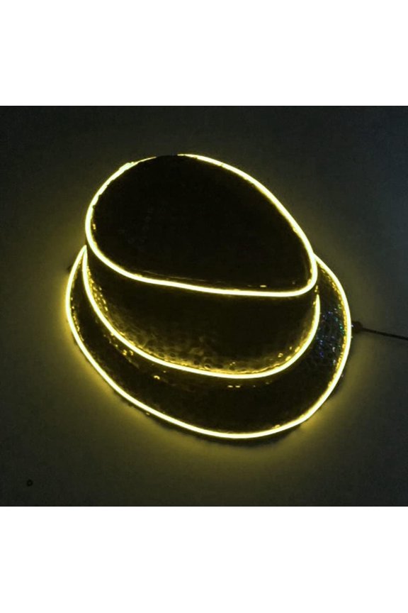 LED Party Hat, LED Disco Top Hat Light Up Hat Flashing Novelty Funky Disco Top Hat for Party Women and Men