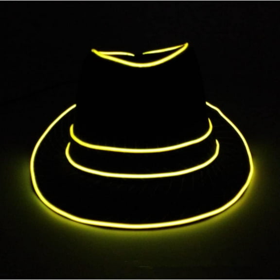 LED Party Hat, LED Disco Top Hat Light Up Hat Flashing Novelty Funky Disco Top Hat for Party Women and Men