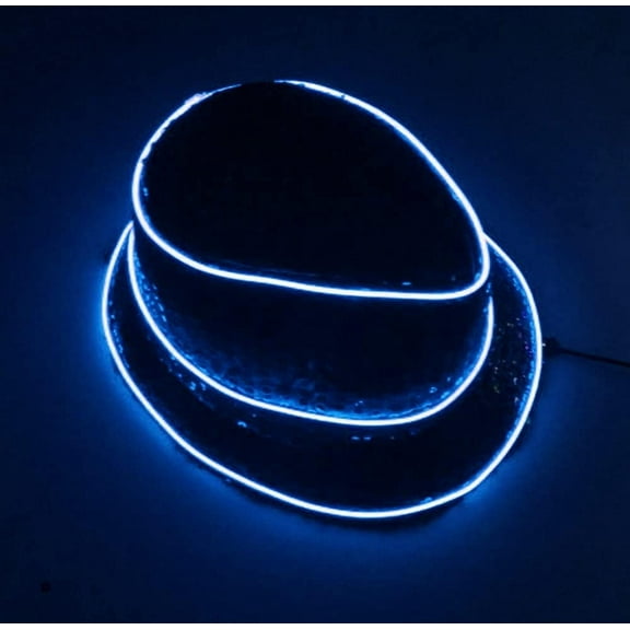 LED Party Hat, LED Disco Top Hat Light Up Hat Flashing Novelty Funky Disco Top Hat for Party Women and Men