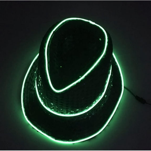 LED Party Hat, LED Disco Top Hat Light Up Hat Flashing Novelty Funky Disco Top Hat for Party Women and Men