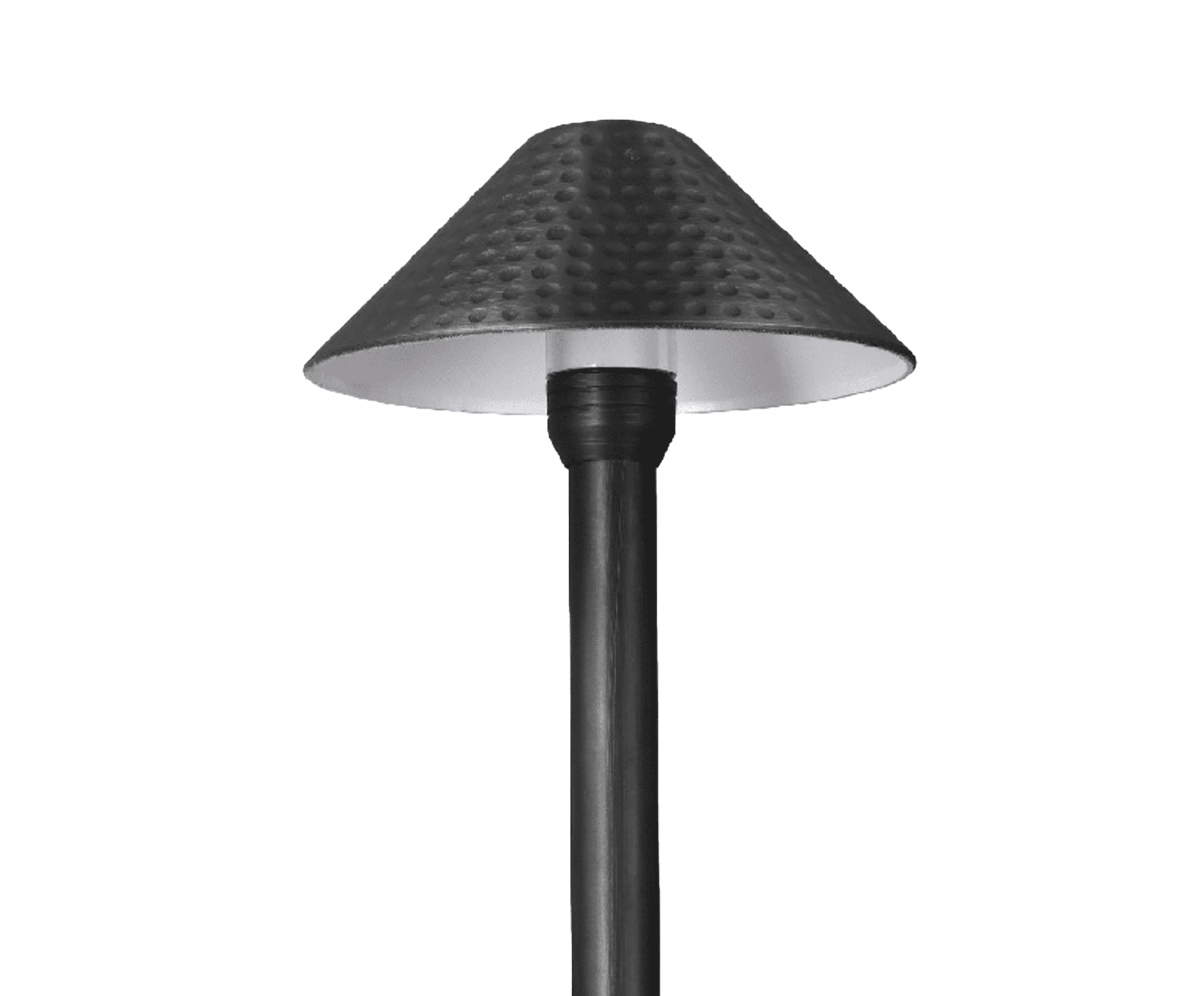Solid Brass Hammered Black LED Pathway Light