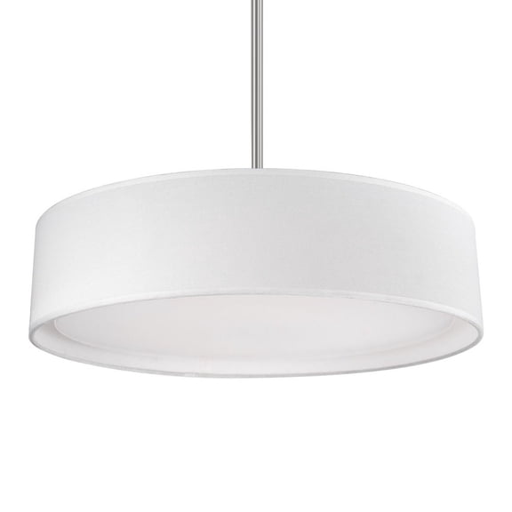 Kuzco Canada PD7920-WH Dalton 20" LED Pendant Light, 32W White Fabric Shade